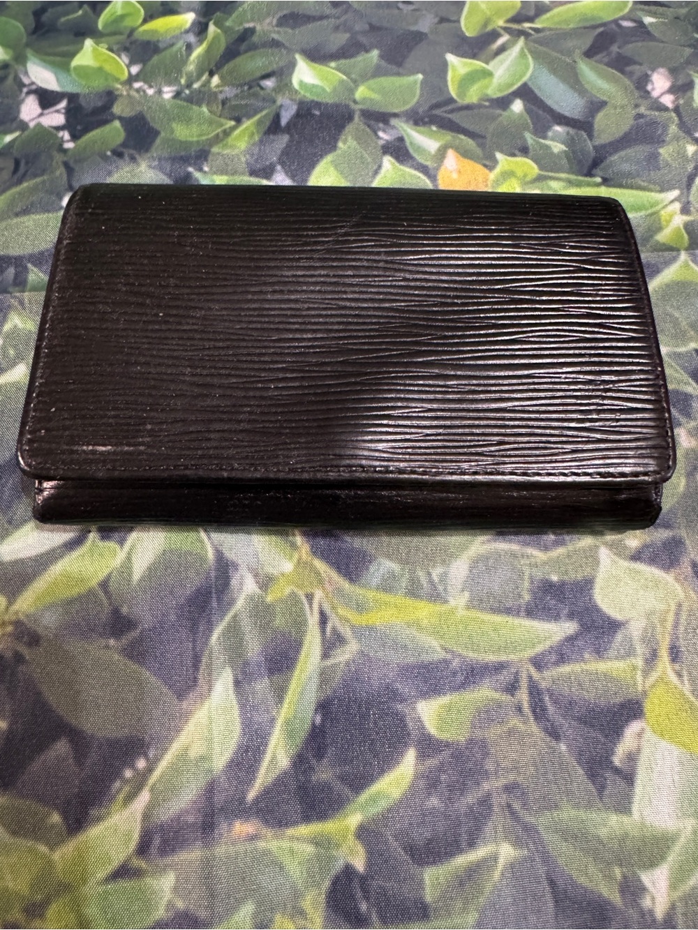 Louis Vuitton Black Epi Leather Bi-Fold Wallet
